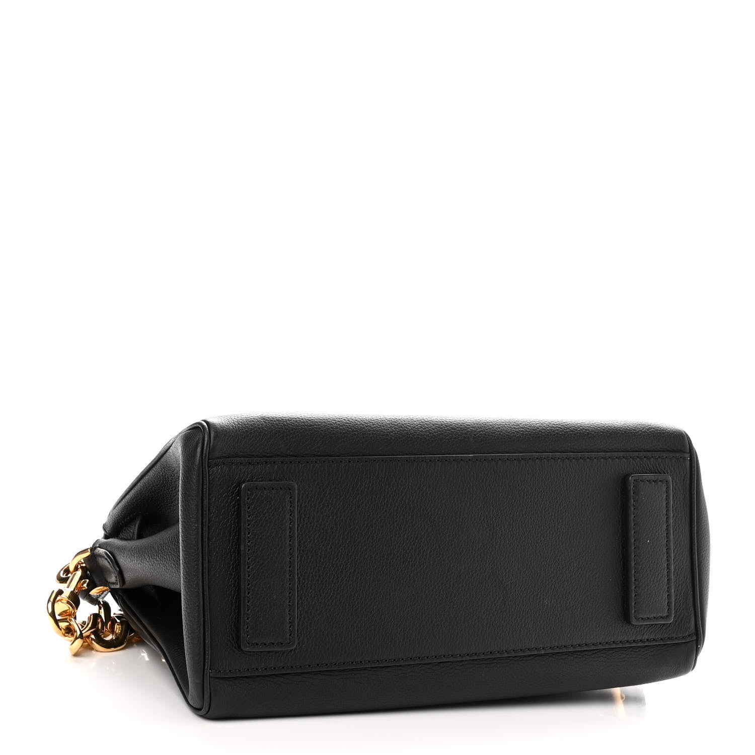 Versace Calfskin Medium La Medusa Top Handle Handbag Black Lilac 4 of 12