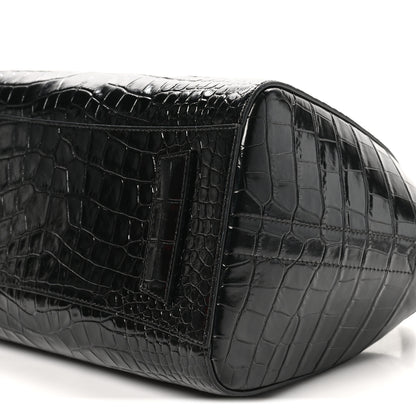 Givenchy Calfskin Crocodile Embossed Small Antigona Black 10 of 10