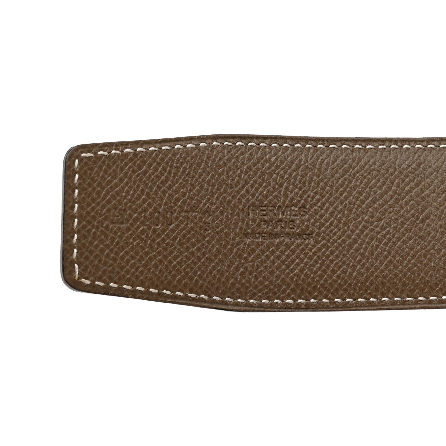 Hermes Epsom 38mm Constance H Belt 100 Gold Etoupe 7 of 9