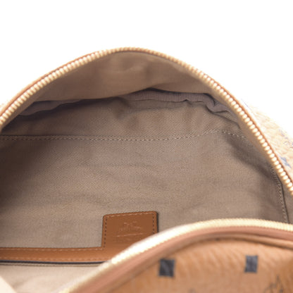 MCM Visetos Small Fusten Belt Bag Cognac 5 of 10
