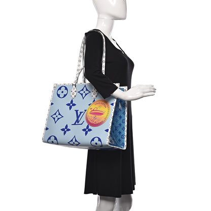 Louis Vuitton Monogram Giant Porto Cervo Onthego Blue 2 of 9