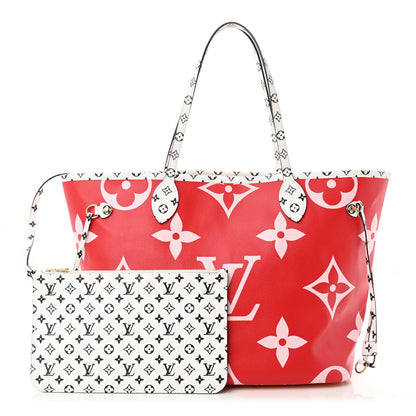 Louis Vuitton Monogram Giant Neverfull MM Rouge 1 of 12