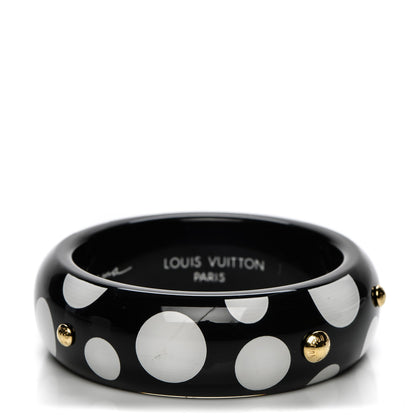 Louis Vuitton Kusama Infinity Dots Bangle GM Black 1 of 9