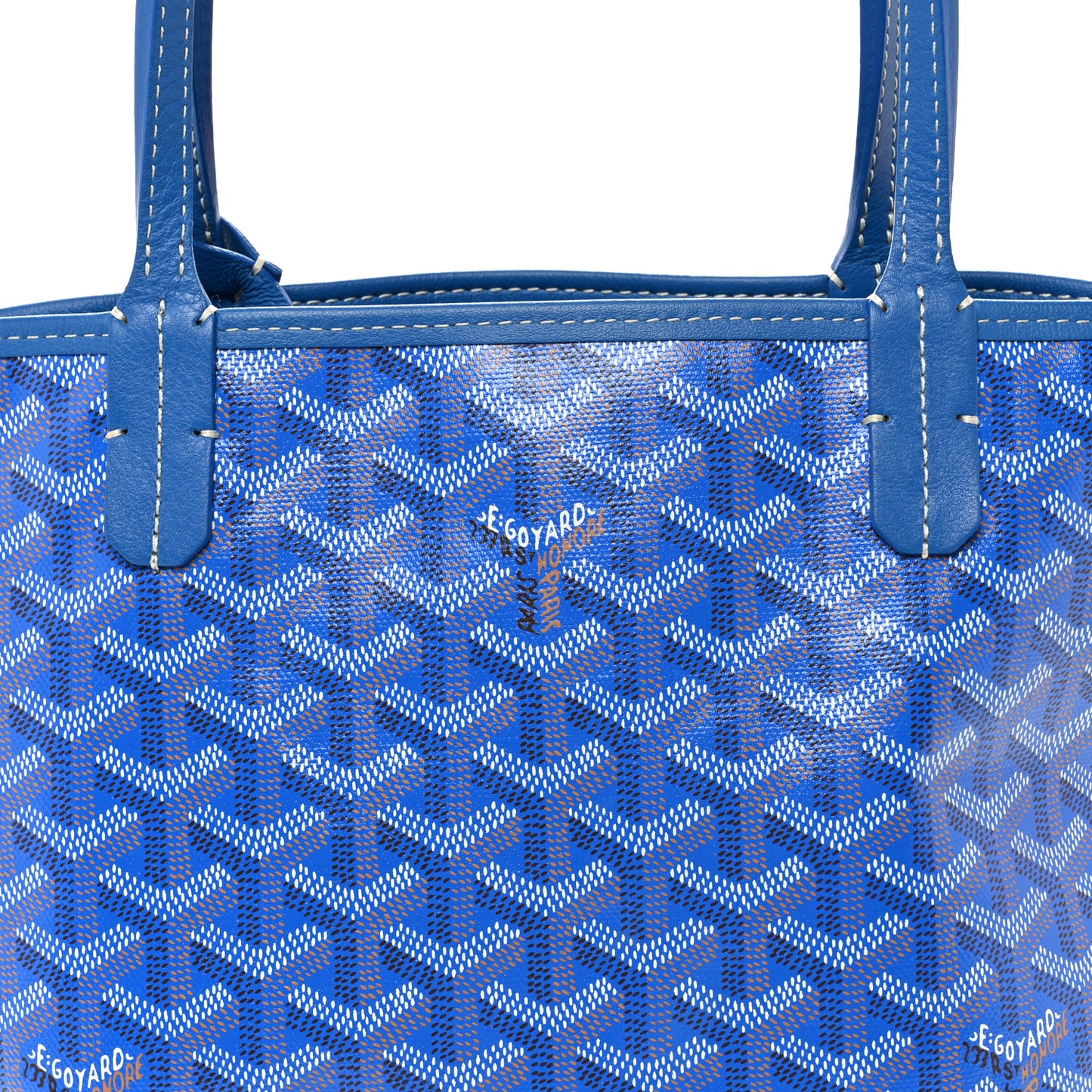 Goyardine Reversible Mini Anjou Sky Blue