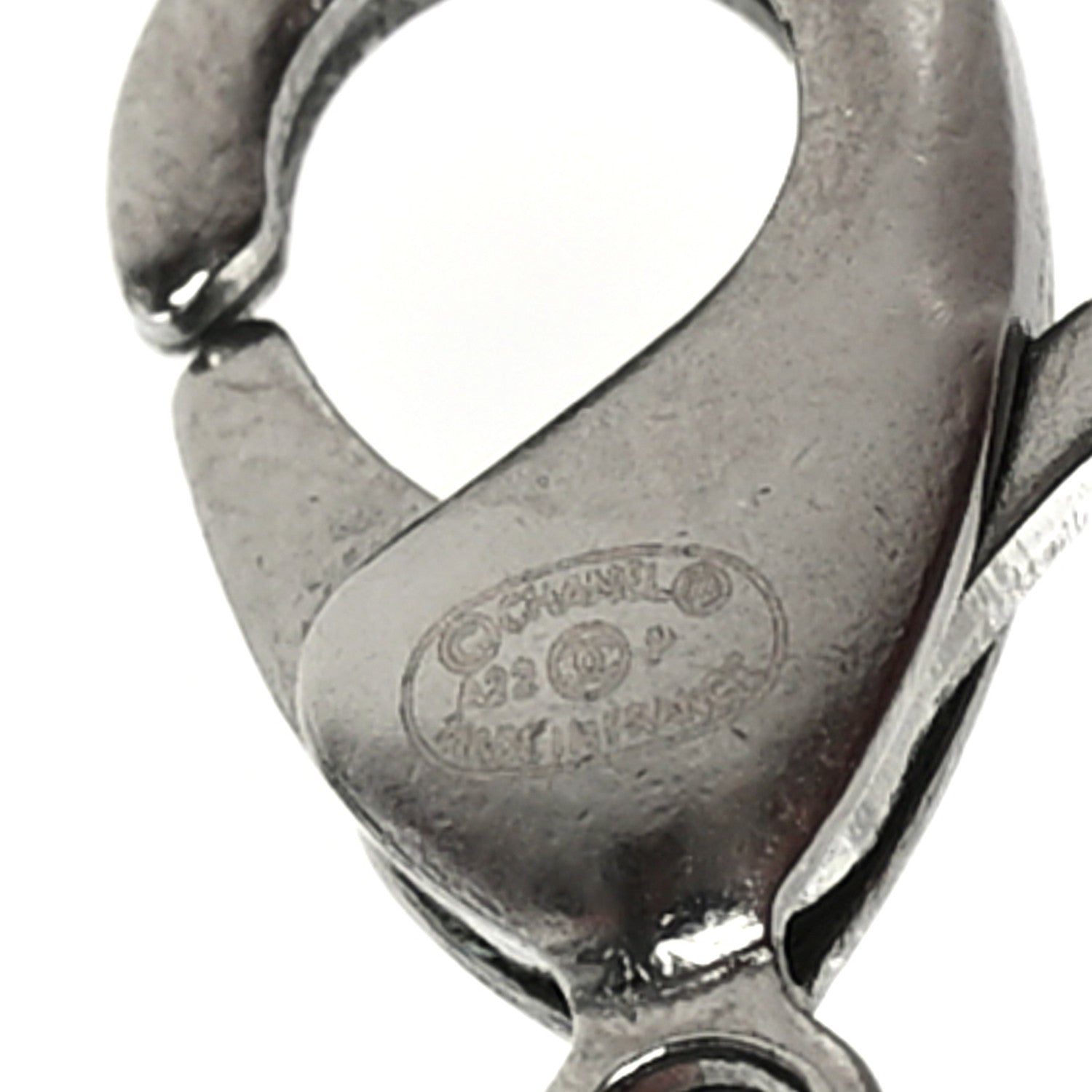 Chanel Crystal CC Lucky Symbols Choker Necklace Silver 4 of 5