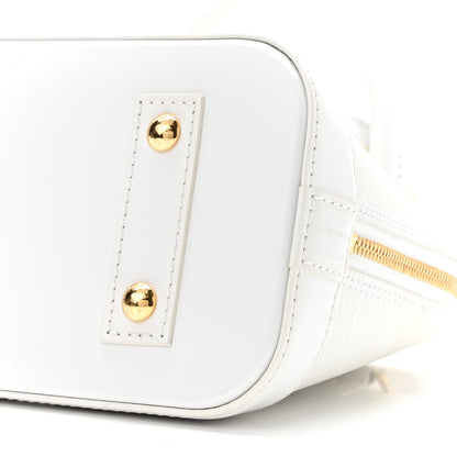 Louis Vuitton Epi Love Lock Alma BB White 9 of 9