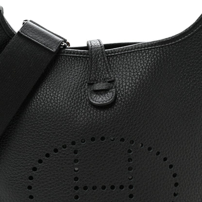 Hermes Taurillon Clemence Evelyne 23 Poche III Black 8 of 11