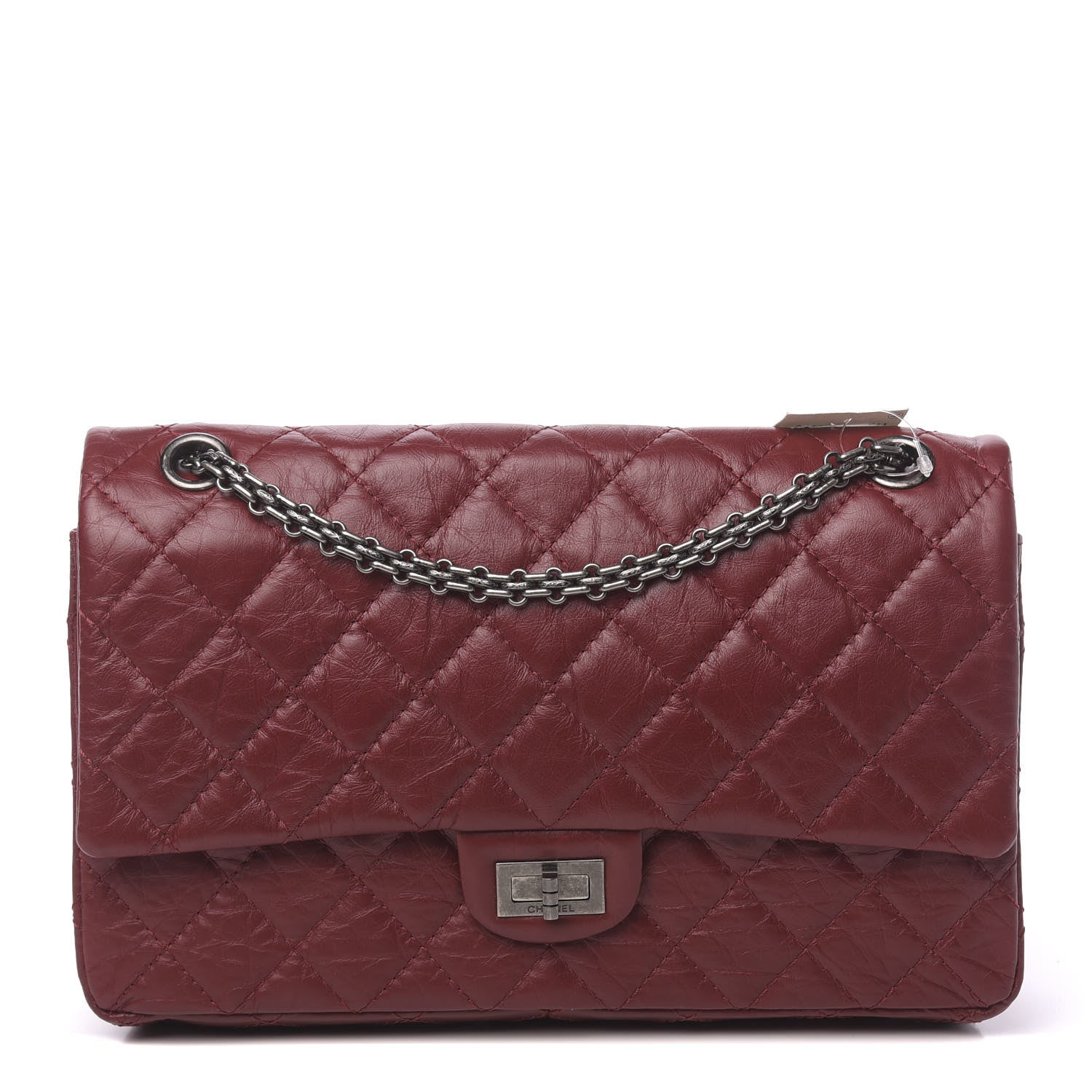 Chanel Aged Calfskin Quilted 2.55 Reissue 226 Flap Red 1 of 11