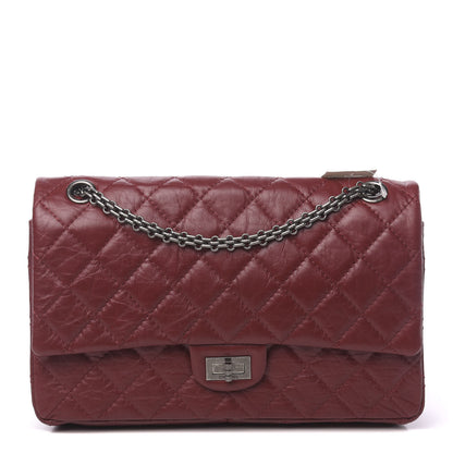 Chanel Aged Calfskin Quilted 2.55 Reissue 226 Flap Red 1 of 11