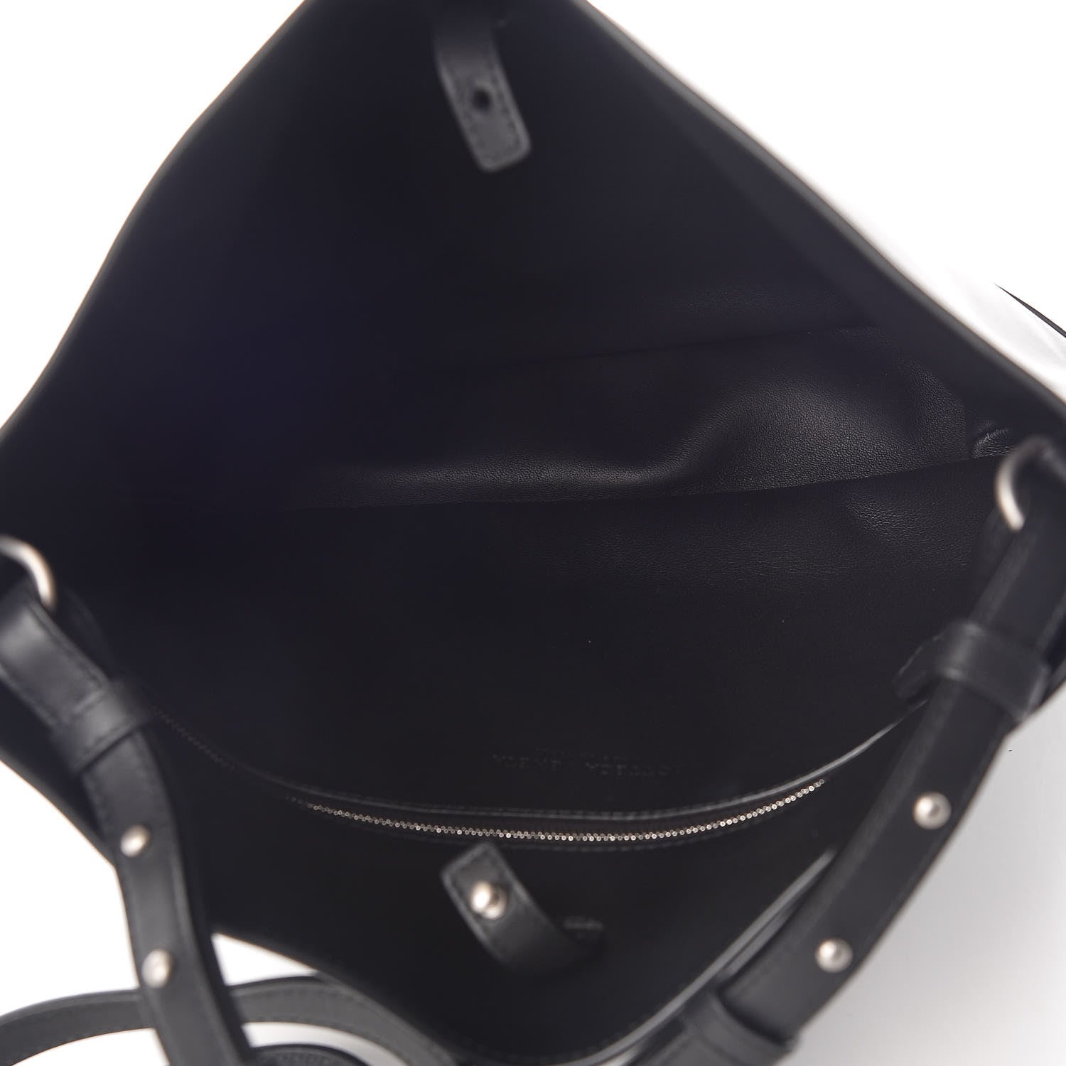 Bottega Veneta Smooth Matte Calfskin Bucket Bag Black 7 of 10