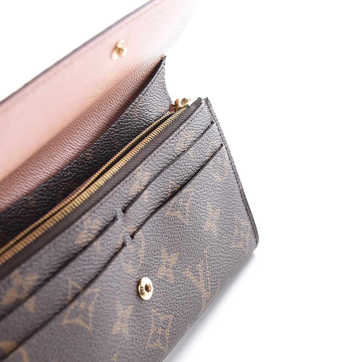 Monogram Emilie Wallet Rose Nacre