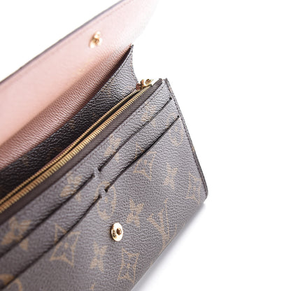 Louis Vuitton Monogram Emilie Wallet Rose Nacre 9 of 11