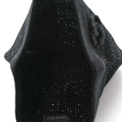 Chanel Cashmere Blend CC Beanie Hat Black 5 of 5