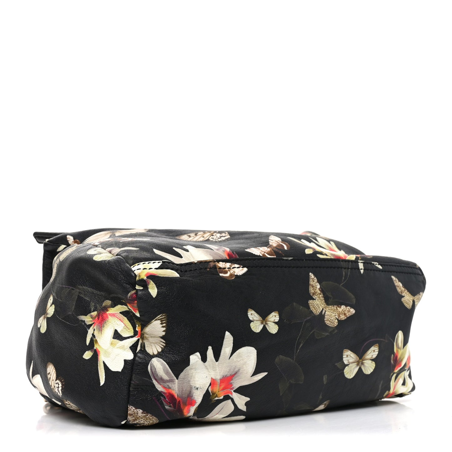 Lambskin Magnolia Print Medium Pandora Black