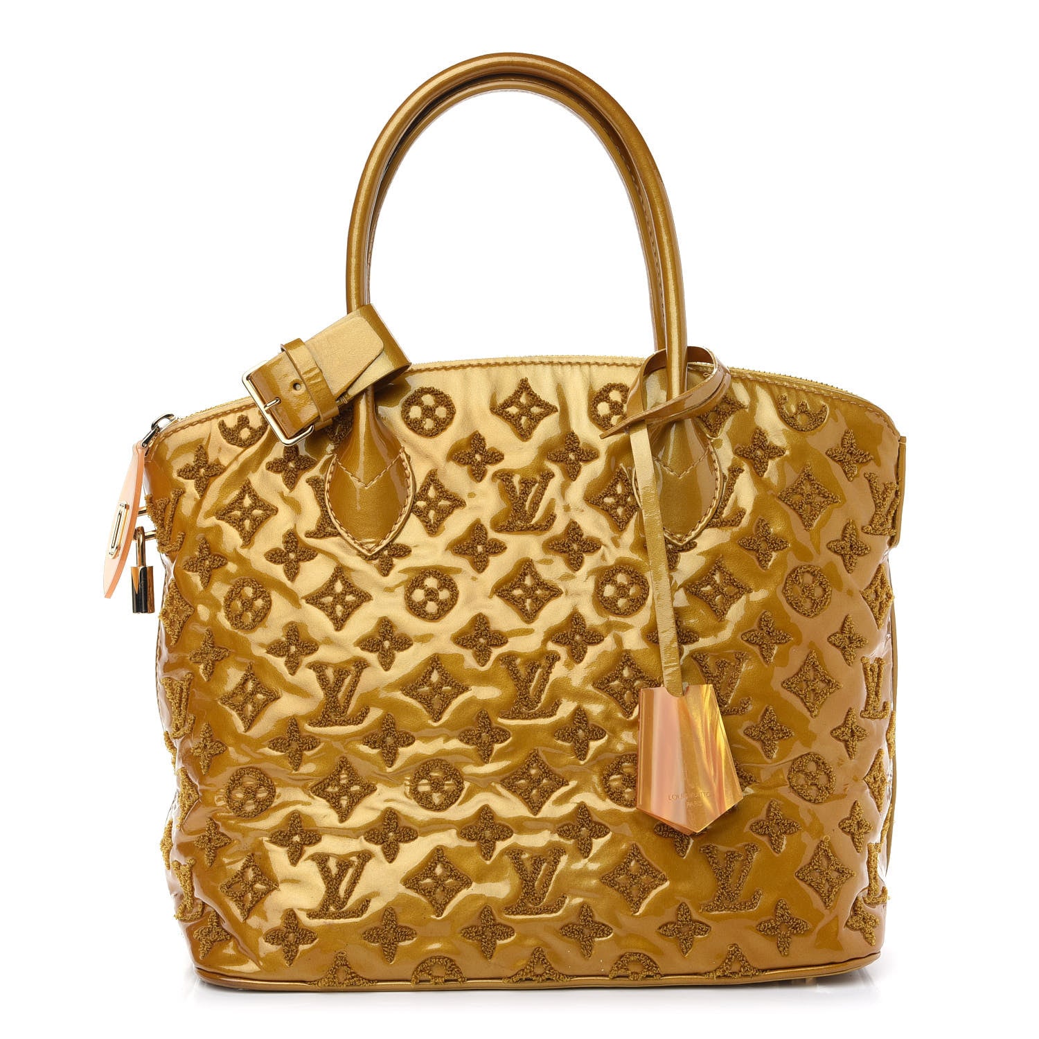 Louis Vuitton Patent Lambskin Fascination Lockit Moutarde 1 of 8