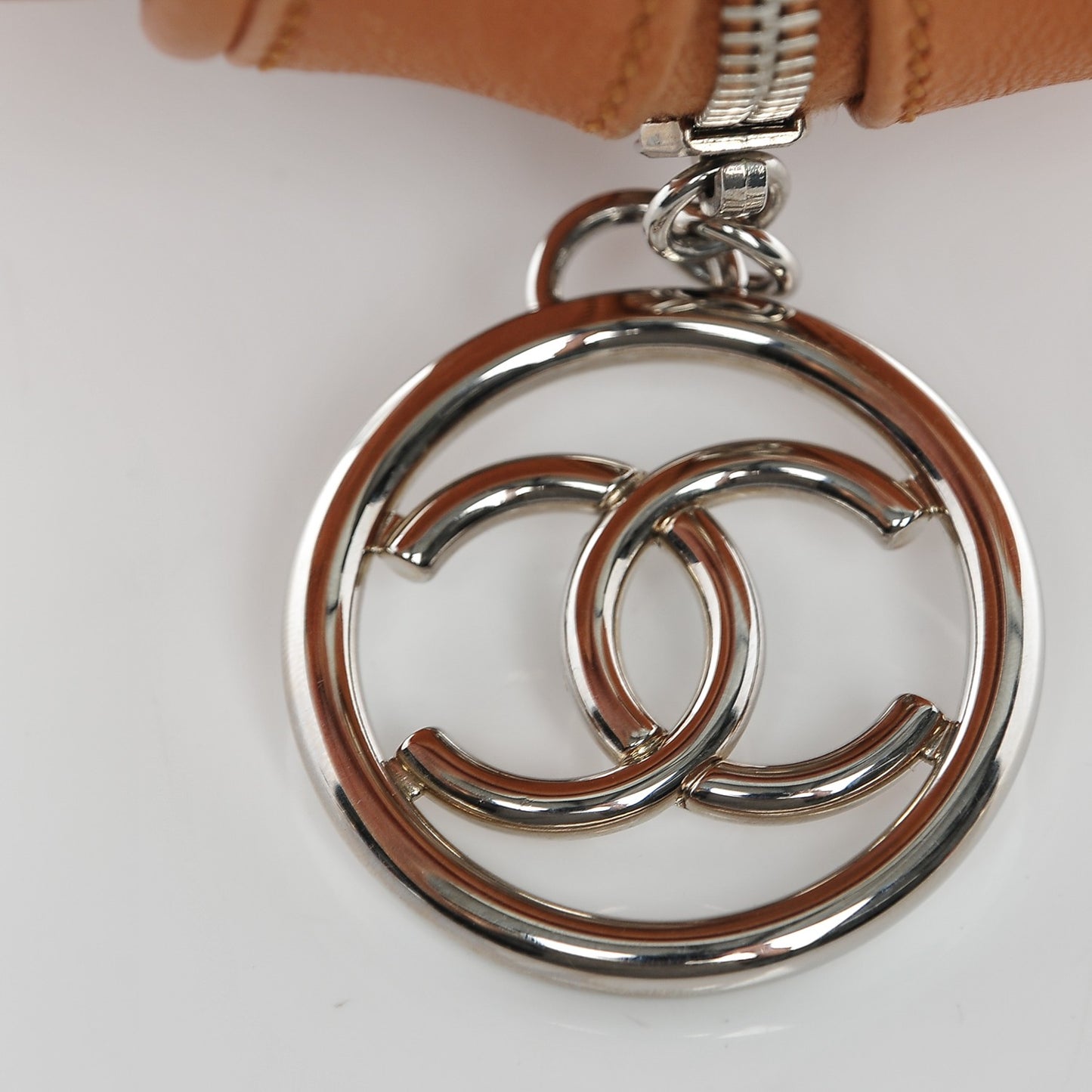 Calfskin Stitched Bowler Light Brown