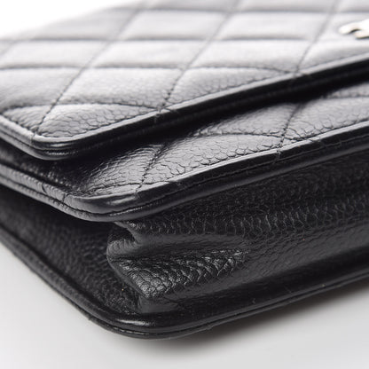 Chanel Caviar Quilted Wallet On Chain WOC Black 9 of 11