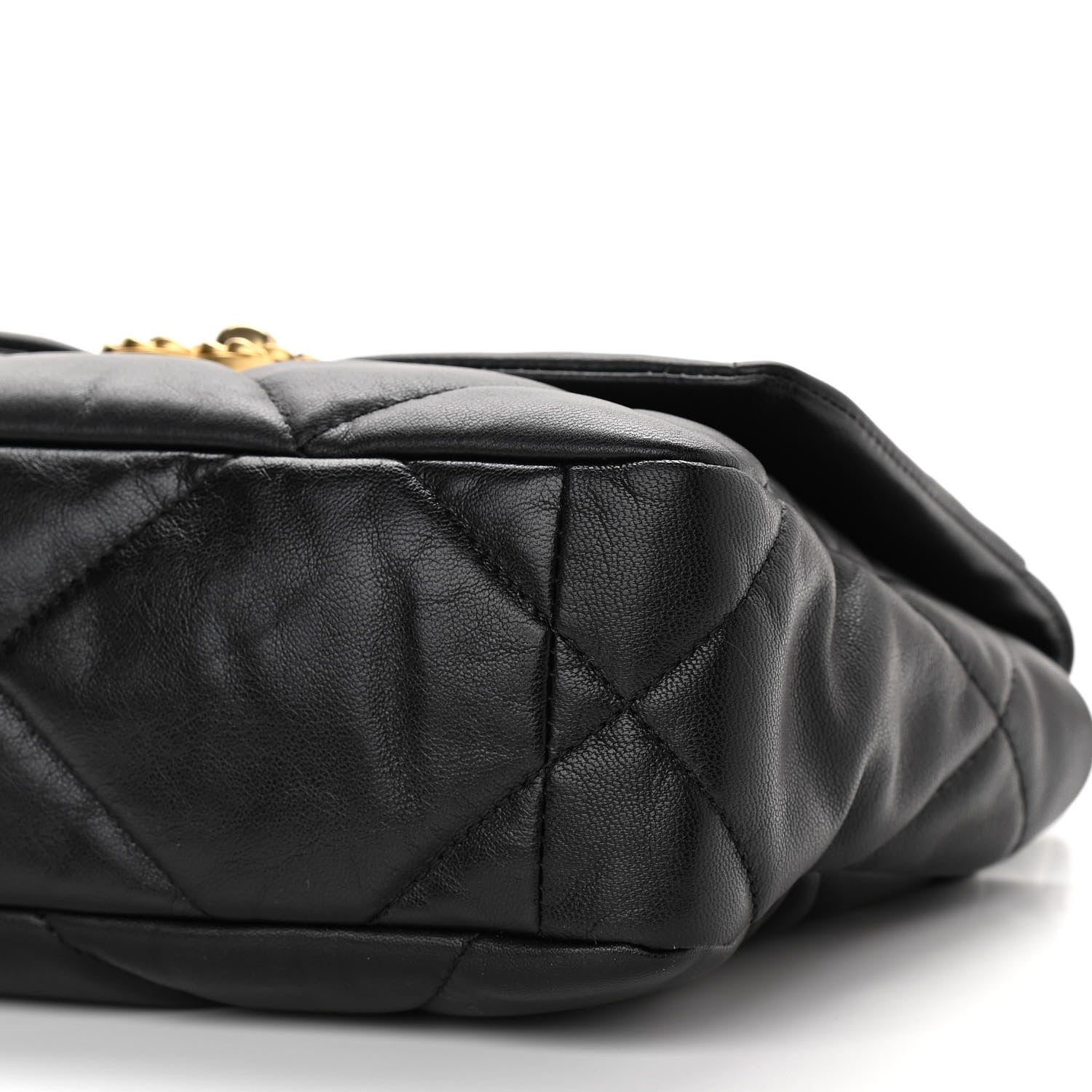 Chanel Goatskin Quilted Medium Chanel 19 Flap Black 9 of 9