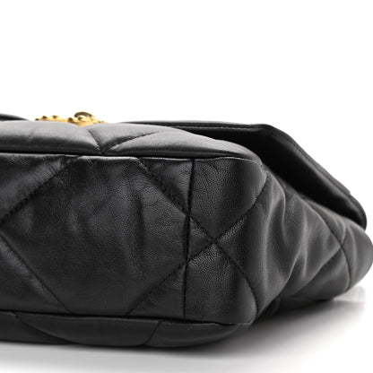 Chanel Goatskin Quilted Medium Chanel 19 Flap Black 9 of 9