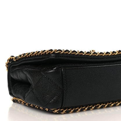 Chanel Caviar Quilted Mini Never Ending Chain Flap Black 8 of 9