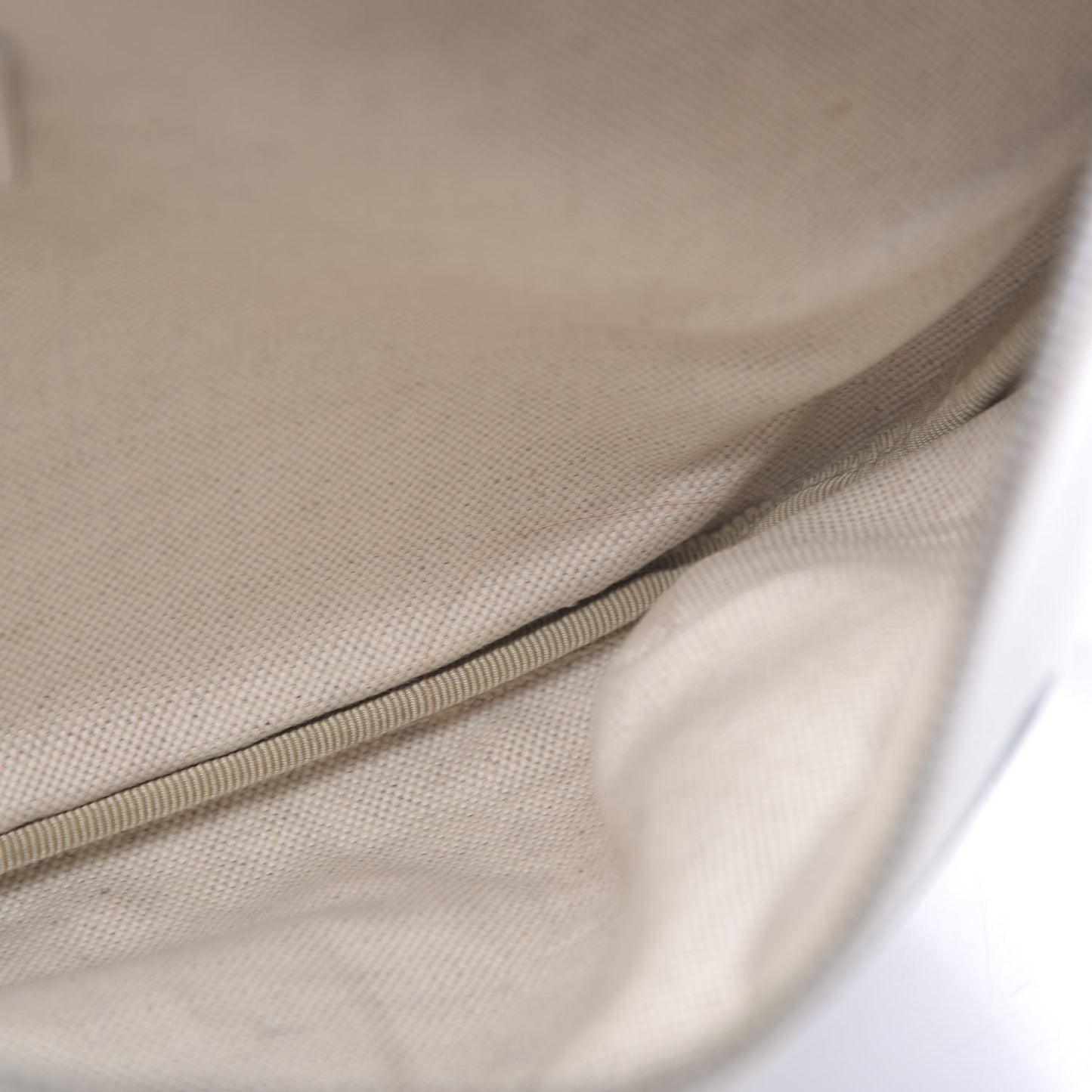 Grained Calfskin Logo Belt Bag White