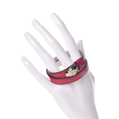 Bulgari Calfskin Forever Serpenti Bracelet Red 2 of 5