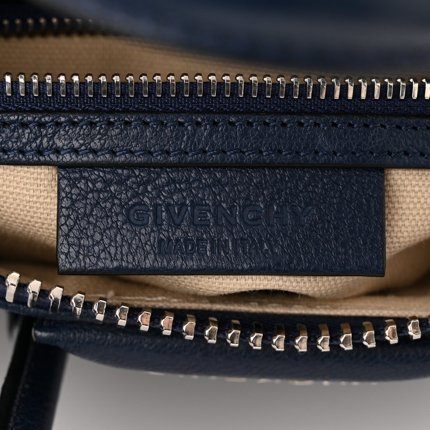 Sugar Goatskin Mini Antigona Night Blue