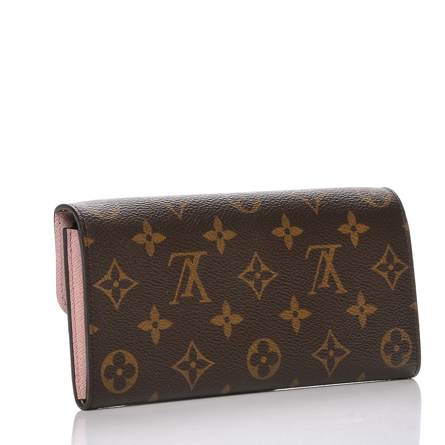 Monogram Emilie Wallet Rose Ballerine