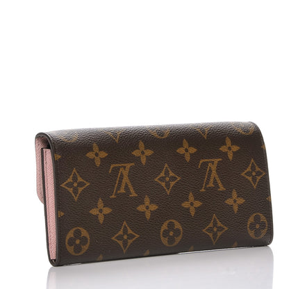 Louis Vuitton Monogram Emilie Wallet Rose Ballerine 3 of 8