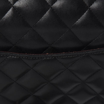 Chanel Lambskin Quilted Jumbo Double Flap Black 20 of 26