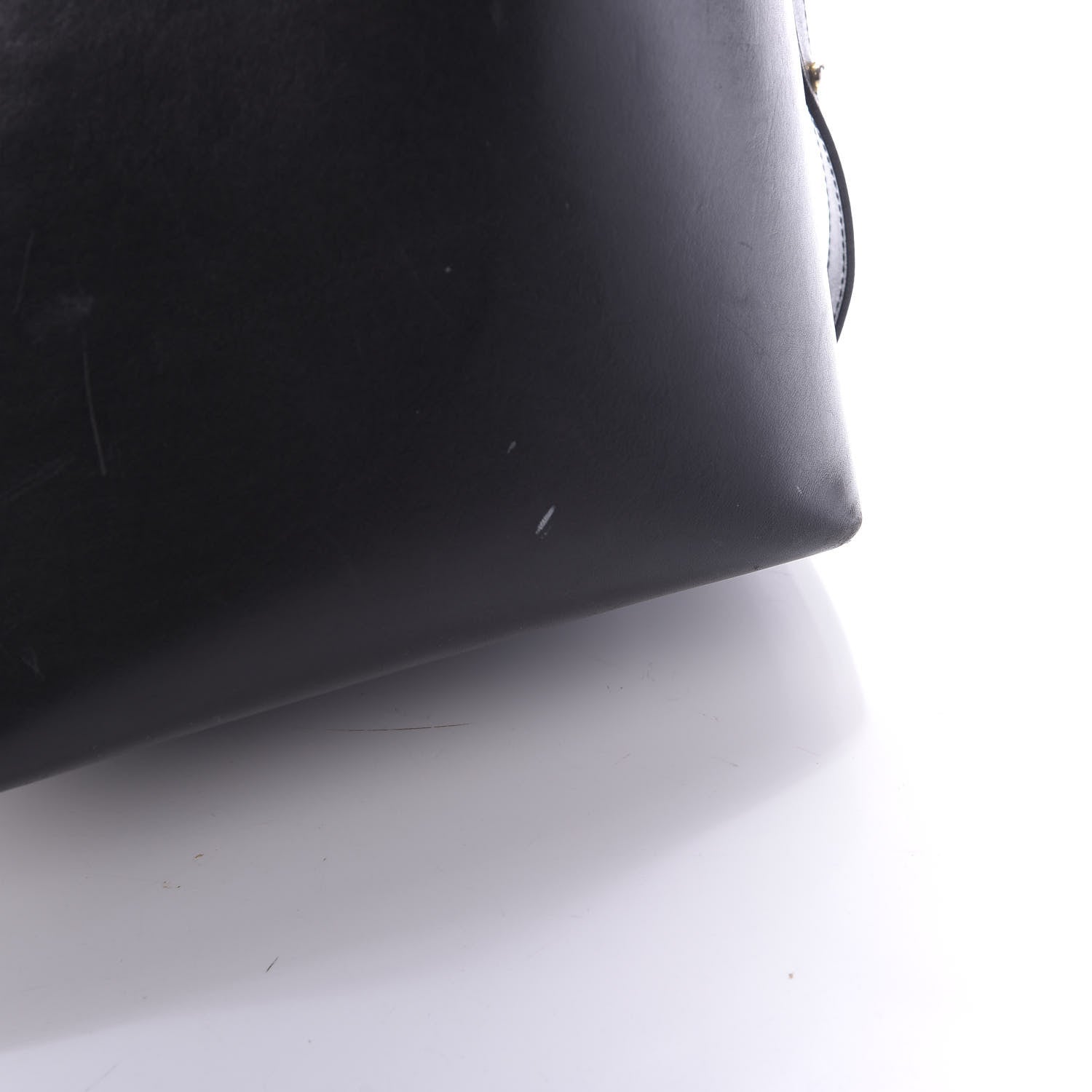 Mansur Gavriel Vegetable Tanned Calfskin Bucket Bag Black Flamma 17 of 18