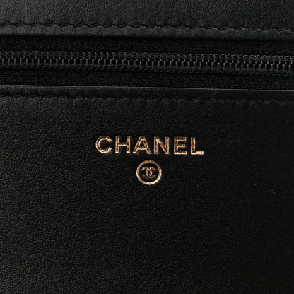 Chanel Caviar Quilted Boy Wallet On Chain WOC Black 6 of 13