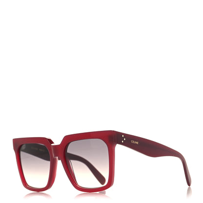 Celine Acetate Polarized Square Sunglasses CL4055IN Red 1 of 8