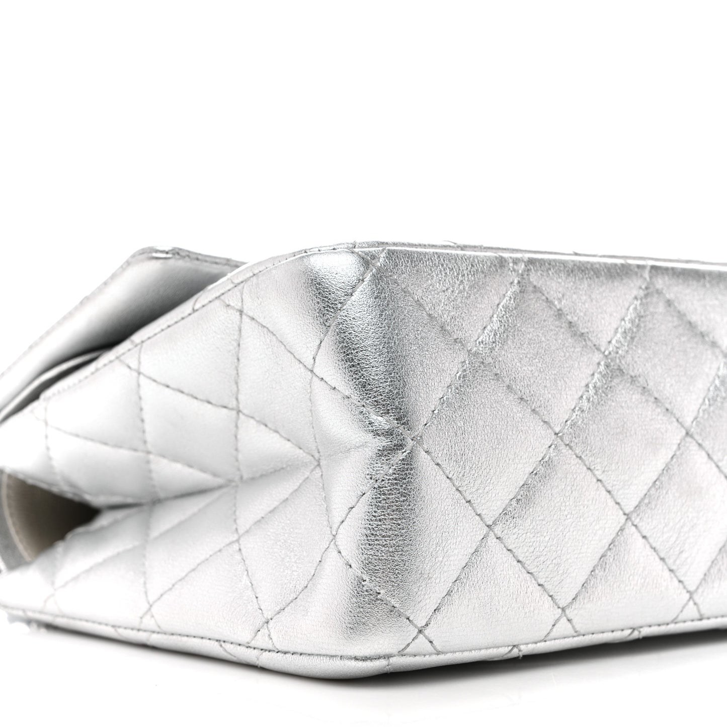 Metallic Lambskin Quilted 2.55 Reissue 226 Flap Silver