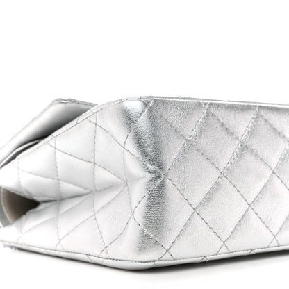 Chanel Metallic Lambskin Quilted 2.55 Reissue 226 Flap Silver 9 of 10