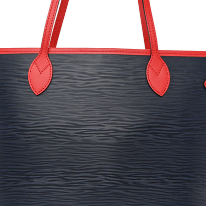 Louis Vuitton Epi Neverfull MM Indigo Coquelicot 9 of 11