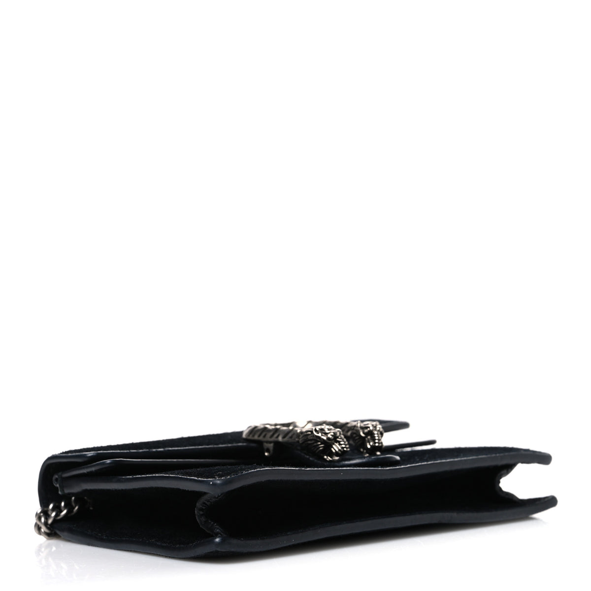 Suede Super Mini Dionysus Shoulder Bag Black