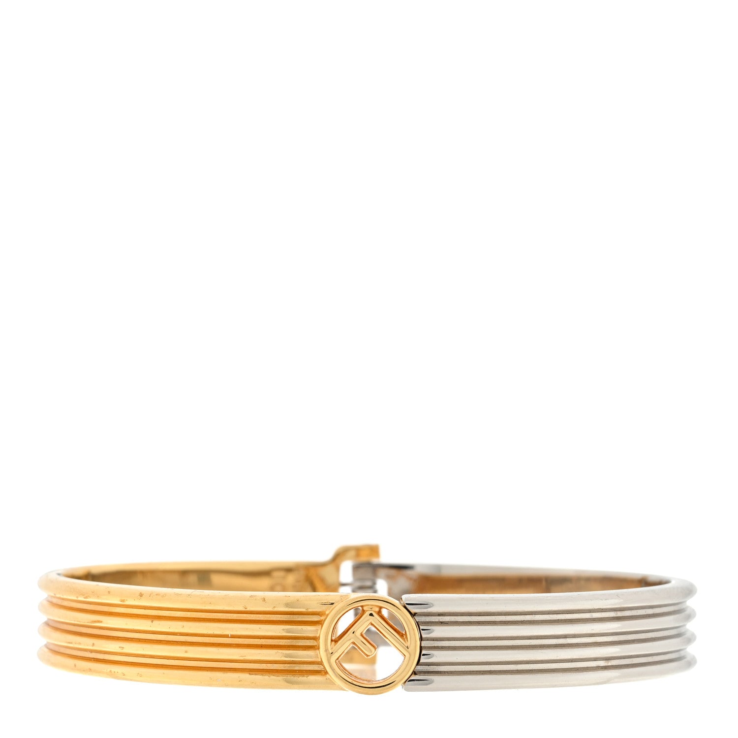Fendi Metal F Is Fendi Bracelet M Gold Silver 1 of 3