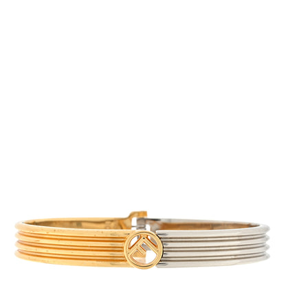 Fendi Metal F Is Fendi Bracelet M Gold Silver 1 of 3