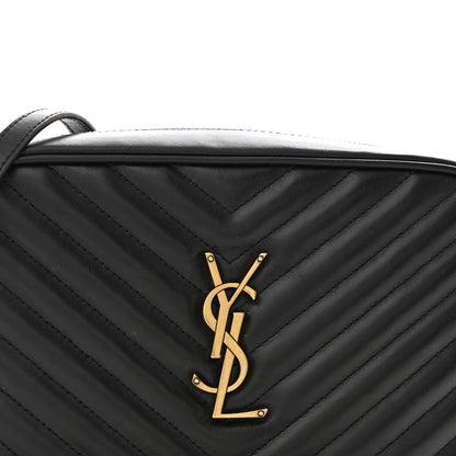 Saint Laurent Calfskin Matelasse Monogram Lou Camera Bag Black 8 of 12