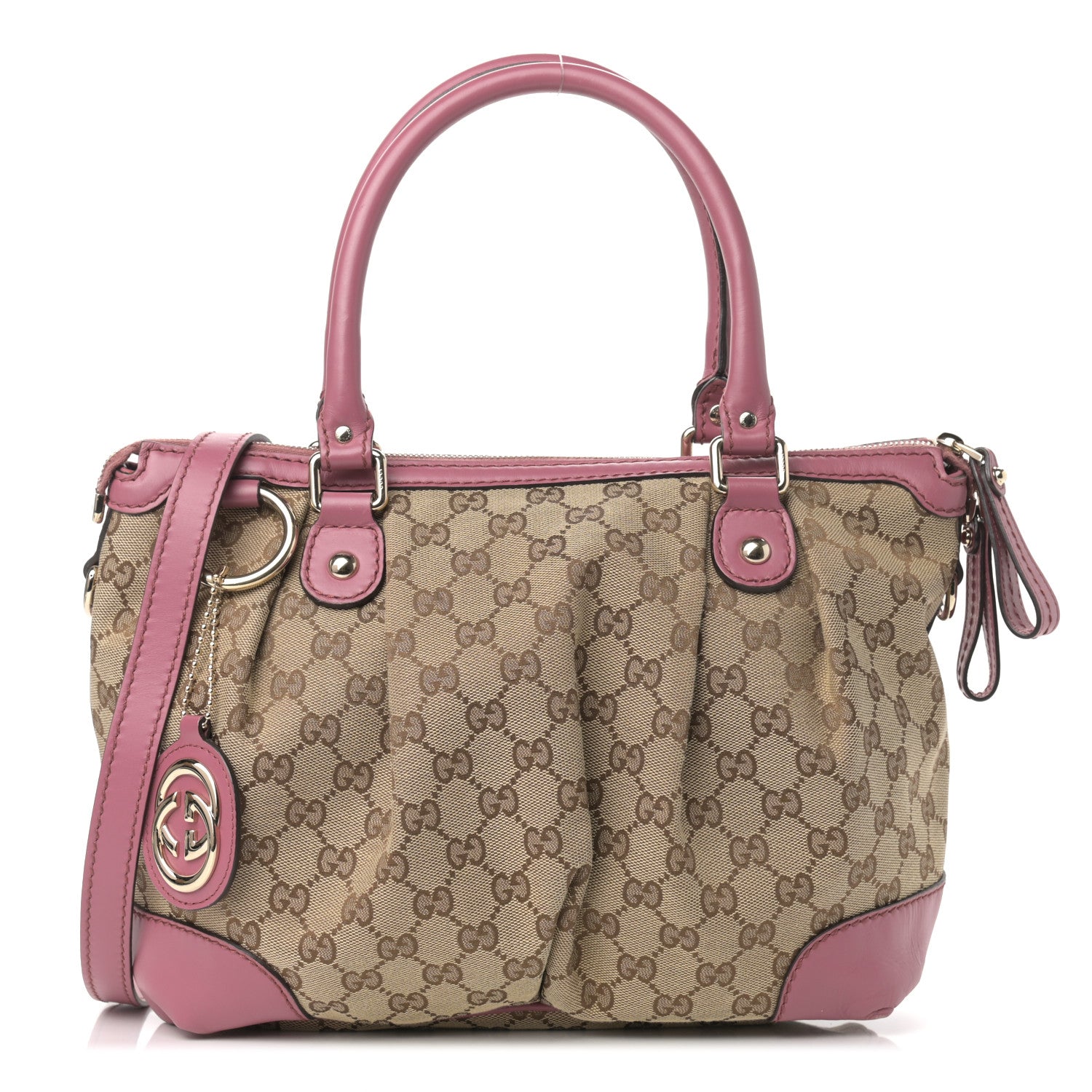 Gucci Monogram Medium Sukey Top Handle Peonia Flower 1 of 20