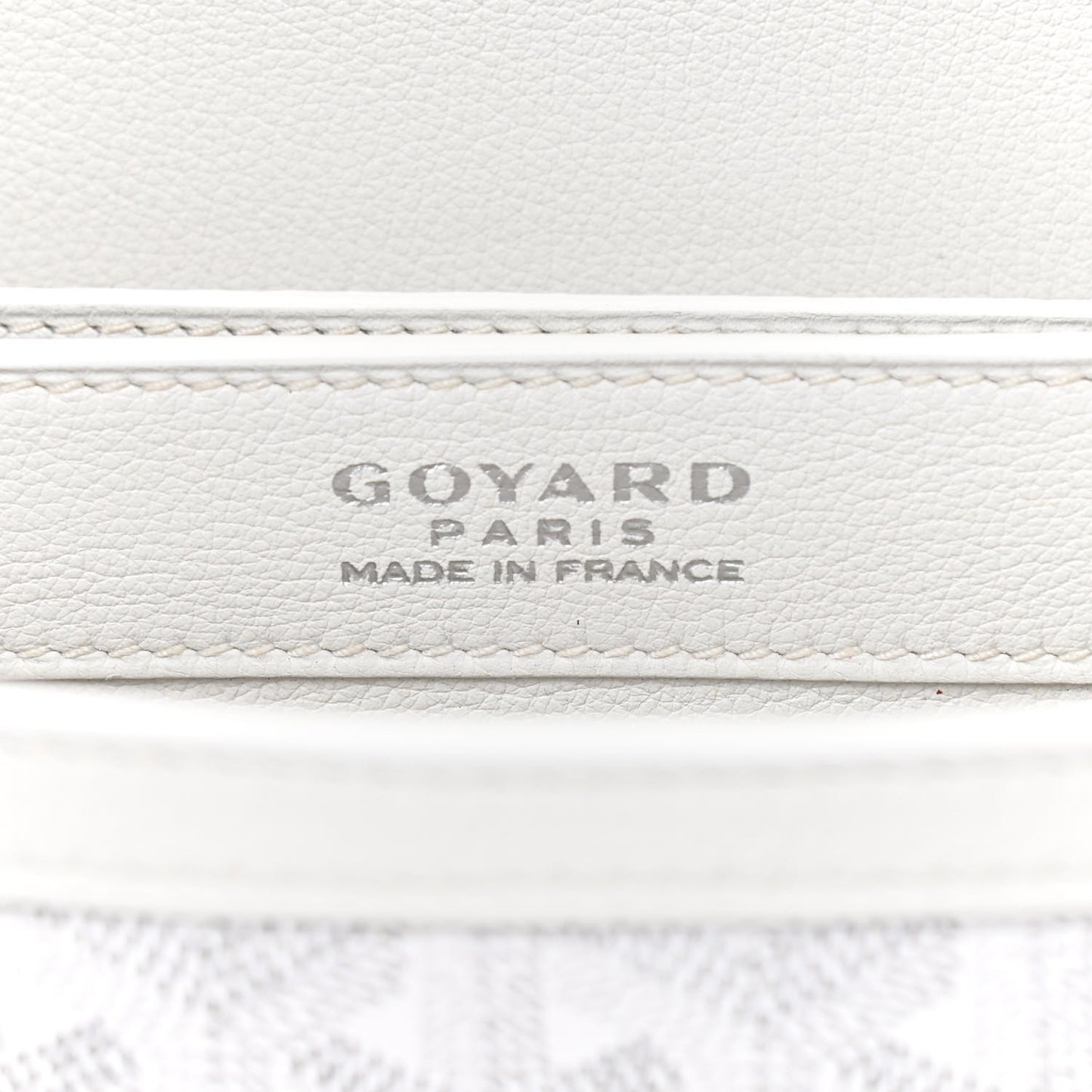 Goyardine 233 PM Shoulder Bag White