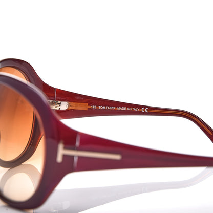 Tom Ford Sabine Sunglasses TF65 Burgundy 6 of 7