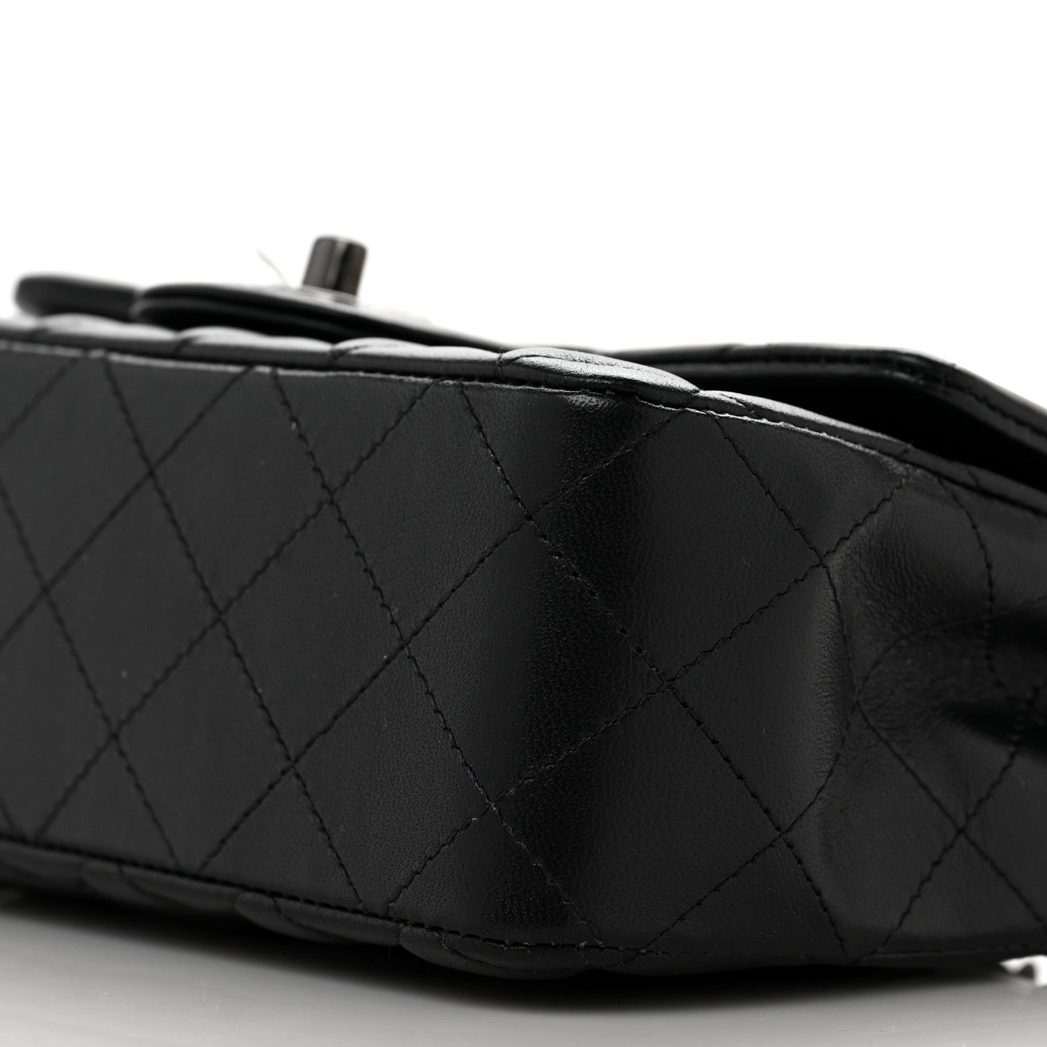 Chanel Lambskin Quilted Mini Rectangular Flap So Black 9 of 10