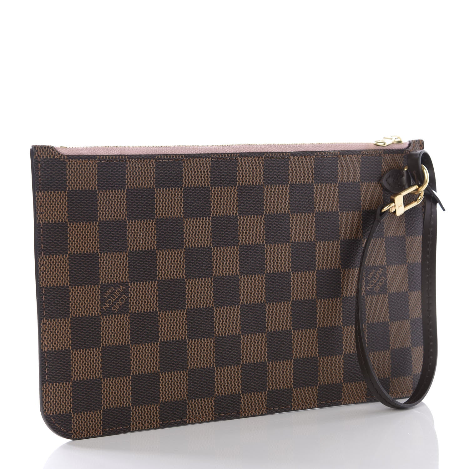 Louis Vuitton Damier Ebene Neverfull MM GM Pochette Rose Ballerine 2 of 8