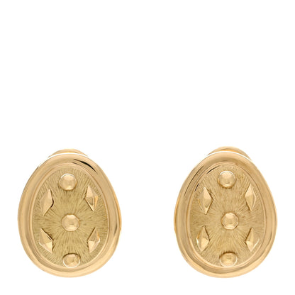 Tiffany 18K Yellow Gold Schlumberger Lozenge Clip Earrings 1 of 5