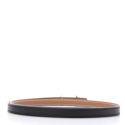 Hermes Swift Epsom 13mm Gamma Belt 75 Black Gold 2 of 5