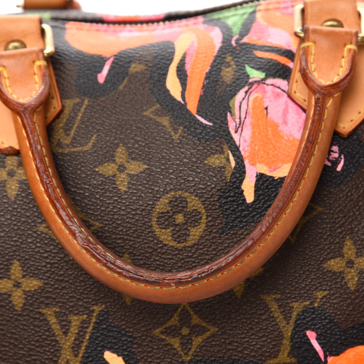 Louis Vuitton Monogram Roses Speedy 30 13 of 15