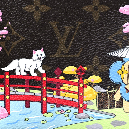 Louis Vuitton Monogram 2021 Christmas Animation Japanese Garden Mini Pochette Accessories Wisteria Pink 8 of 11