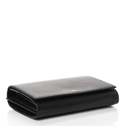 Tom Ford Pebbled Calfskin Wallet On Chain Black 3 of 5